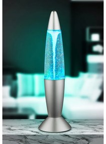 Veioza decorativa, gri argintiu din plastic cu efect de vartej in interior MAGMA 28019 GL