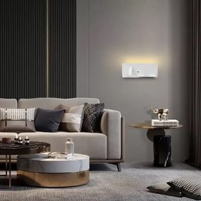 Immax 08285L-LED Aplica LED 3W cu senzor, USB și încărcare wireless, 230V