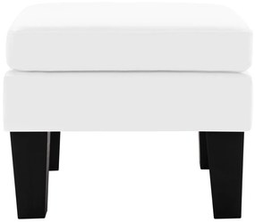 288776 vidaXL Taburet, alb, piele ecologică