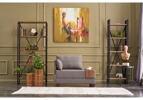 Fotoliu de colț TULA, maro, stânga