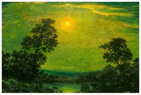 Tablou - Imitator of Ralph Albert Blakelock, Moonlight, reproducere (90x60 cm)