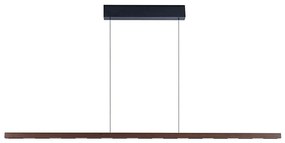 Immax NEO 07309L-LED Lustră suspendată dimabilă pe cablu cu senzor MADEIRA, 37W/230V, 157 cm, nuc