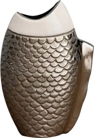 Vaza decorativa, din aluminiu, Fish