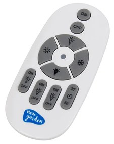 Lampă de podea din ratan reglabilă IP65 cu telecomandă - Saona