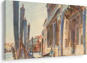 Tablou - John Singer Sargent, Gondola Moorings on the Grand Canal, reproducere (90x60 cm)