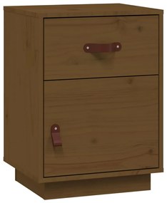 818311 vidaXL Noptieră, maro miere, 40x34x55 cm, lemn masiv de pin