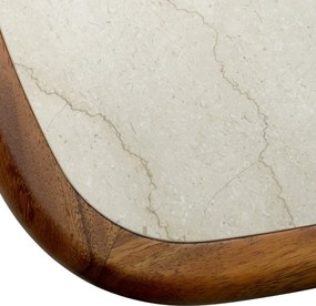 Masuta de cafea LUX, Marmura, Lemn, Wilma