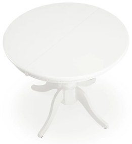 Set masa extensibila William alba L90-124 cm + 4 scaune Verdi gri/alb