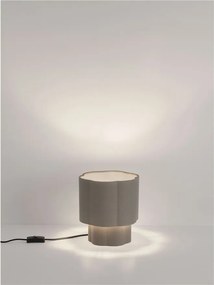 Veioza, Lampa de masa cu abajur textil gri BLOOSY