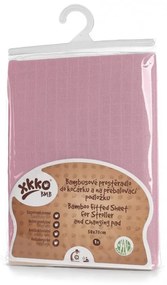 Cearceaf cu elastic din bambus 50x70 cm roz XKKO