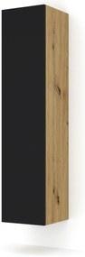 Dulap Dual 150 (Stejar artisan + Negru). 1124860
