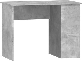vidaXL Birou, gri beton, 100x55x75 cm, lemn prelucrat