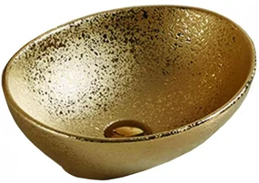 Mexen Elza chiuvetă pe blat 40 x 33 cm, Aurie - 21014050