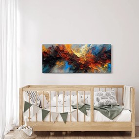 Tablou - Textura culorii (120x50 cm)