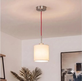 Brilagi - Lustră LED suspendată pe cablu NUBILA 1xE27/60W/230V Ø 14 cm roșu/crem