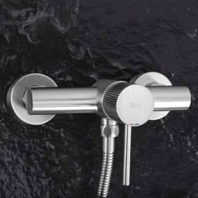 Baterie de duș REA Lungo Stripe BRUSH NICKEL