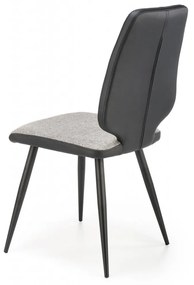 Set masa extensibila Vinston 180-230 cm + 4 scaune K424 gri/negru