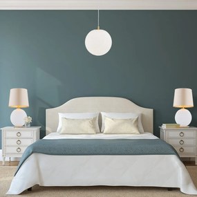 Lustra, Pendul design modern Evans 30cm, alb