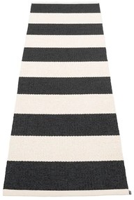 Covor tip traversă pentru interior și exterior alb-negru 70x225 cm Bob Black Vanilla – Pappelina
