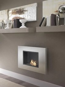 STONES Șemineu bio montat pe perete 17cm X 78cm H. 54cm | Aosom Romania