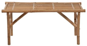 Banca de gradina pliabila cu perna, 118 cm, bambus model frunze, 120 x 50 x 4 cm, 1, 1