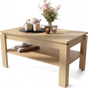 Mazzoni ASTI-R Stejar Oasis – MASĂ/MĂSUȚĂ CAFEA MODERNĂ CU BLAT EXTENSIBIL