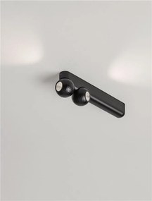 Plafoniera cu 2 Spoturi LED stil minimalist 2700K NOTIC negru