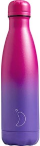 Sticlă termos Chilly's Bottles - Purple / Fuschia  500ml, ediția Gradient/Original