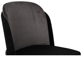 Set de scaune de sufragerie Dore Grey and Black, 2buc.