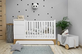 Patut pentru copii multifunctional UP! alb 70×120 cm