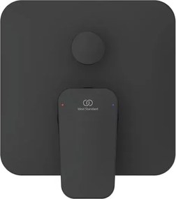 Baterie cada - dus Ideal Standard Ceraplan negru mat cu corp ingropat