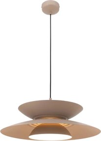 MAXLIGHT P0698 - Lustră LED suspendată pe cablu MAYUMI LED/12W/230V Ø 50 cm CRI 96 bej