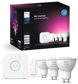 Set de bază Philips Hue WACA 3xGU10/4,2W/230V 2000-6500K + dispozitiv de conectare