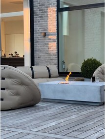 Fotoliu extensibil adecvat pentru exterior Karup Design Design OUT™ Nido White, alb