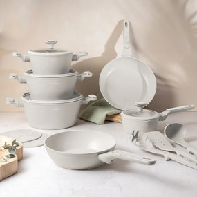 BerlingerHaus Set de vase cu suprafață din titan Sahara Marble, 15 piese