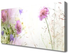 Tablou pe panza canvas Flori Floral Roz Verde