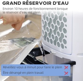 HOMCOM Răcitor de aer ventilator umidificator 3 în 1 pe roți telecomandă 3 moduri 3 viteze timer alb | Aosom Romania