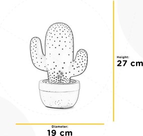 ONLI - Lampă de masă PORCELLANA 1xE14/6W/230V 27 cm cactus