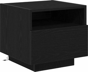 vidaXL Dulap de noapte Stejar Negru 40 x 39 x 37 cm Lemn compozit