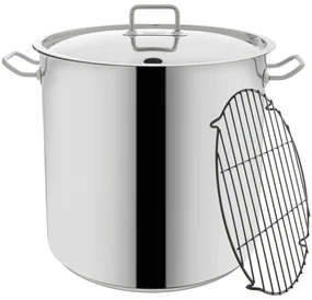 Orion Cratiță din oțel inoxidabil cu grilă 32 l