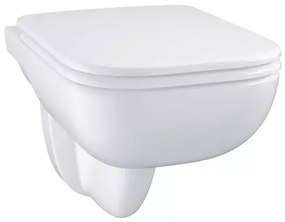 Set vas WC suspendat Grohe Start Edge rimless alb cu capac softclose