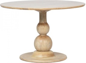 Masa dining crem din lemn de mango 120 cm Blanco