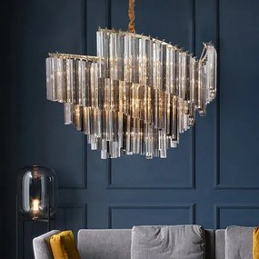 Candelabru Cristal, Elit's Page, 50cm , 6 x E27 Auriu