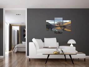Tablou - Munții de lângă lac (90x60 cm)