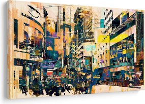 Tablou abstacțiunii pictate (90x60 cm)