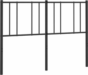 vidaXL Tăblie de pat de schimb metalică, negru, 160 cm