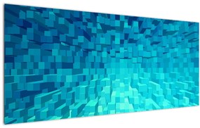 Tablou - cuburi abstracte (120x50 cm), în 40 de alte dimensiuni noi