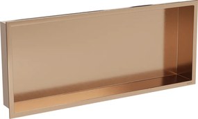 Mexen X-Wall-R raft de nișă cu flanșă 75 x 30 cm, cupru periat - 19C0753010