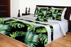 Cuvertură de pat matlasată culoarea gri Lăţime: 240 cm | Lungime: 260 cm