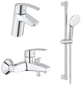 Pachet baterie lavoar si baterie cada Grohe Start plus set dus Grohe Tempesta 110